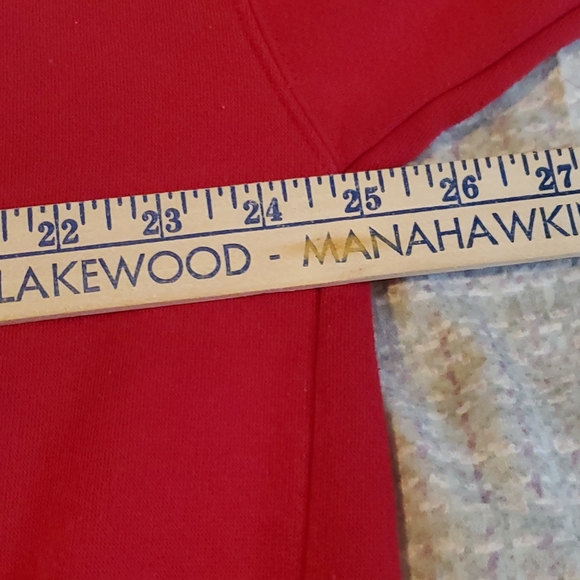 VTG CLASSIC ELEMENTS 90s Red Pullover Sweatshirt American Flag Patriotic - Picture 4 of 5